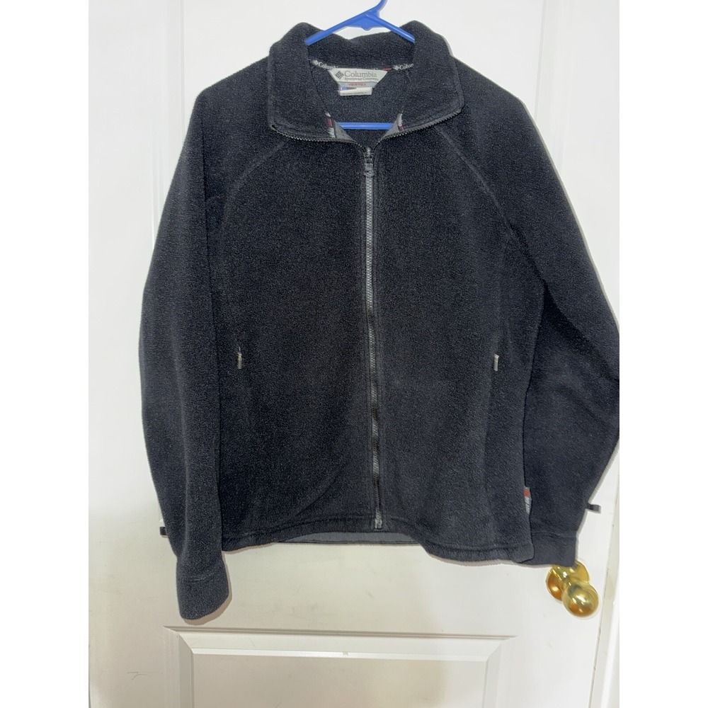 Columbia‎ Women's Black Fleece Jacket Size  Large With Pockets
